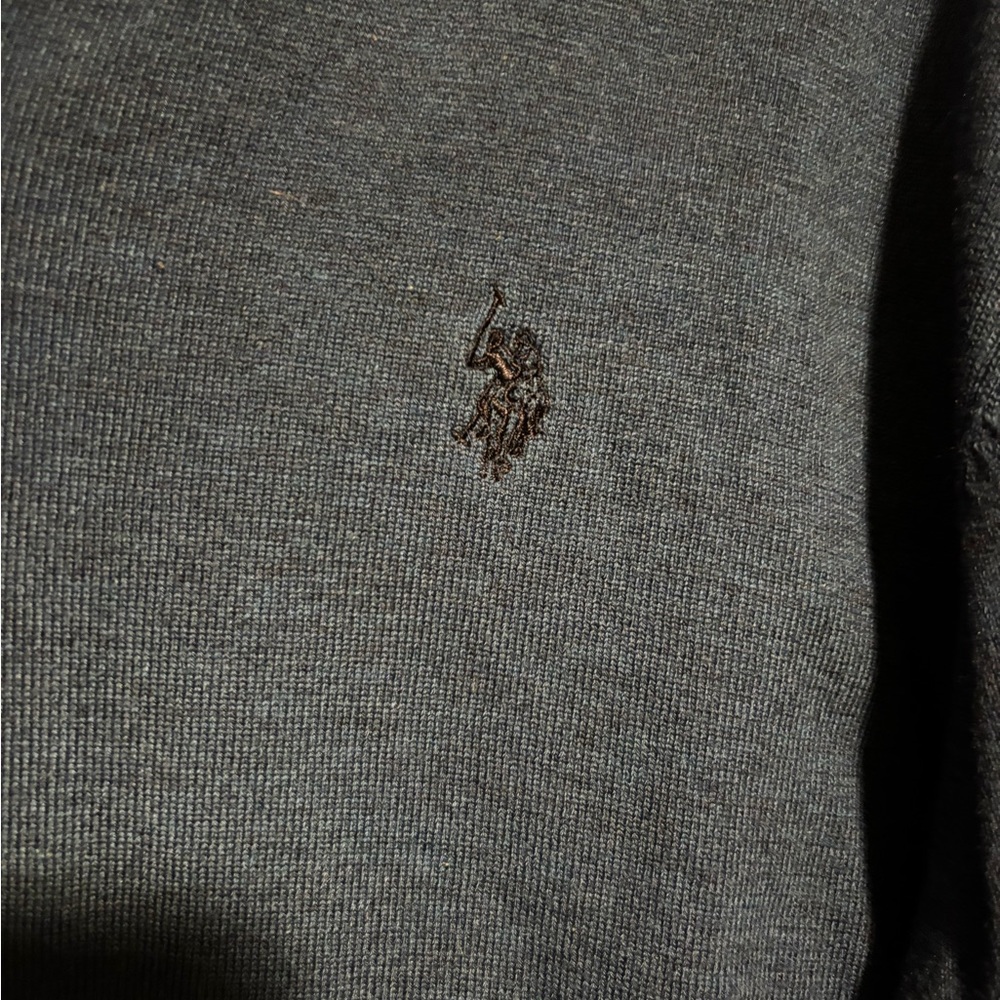 U.S. POLO ASSN. Men's Navy Blue Long Sleeve Sweater - Picture 2 of 4